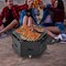 3-in-1 Portable Hibachi Charcoal Grill Carbon Steel & Stainless Steel